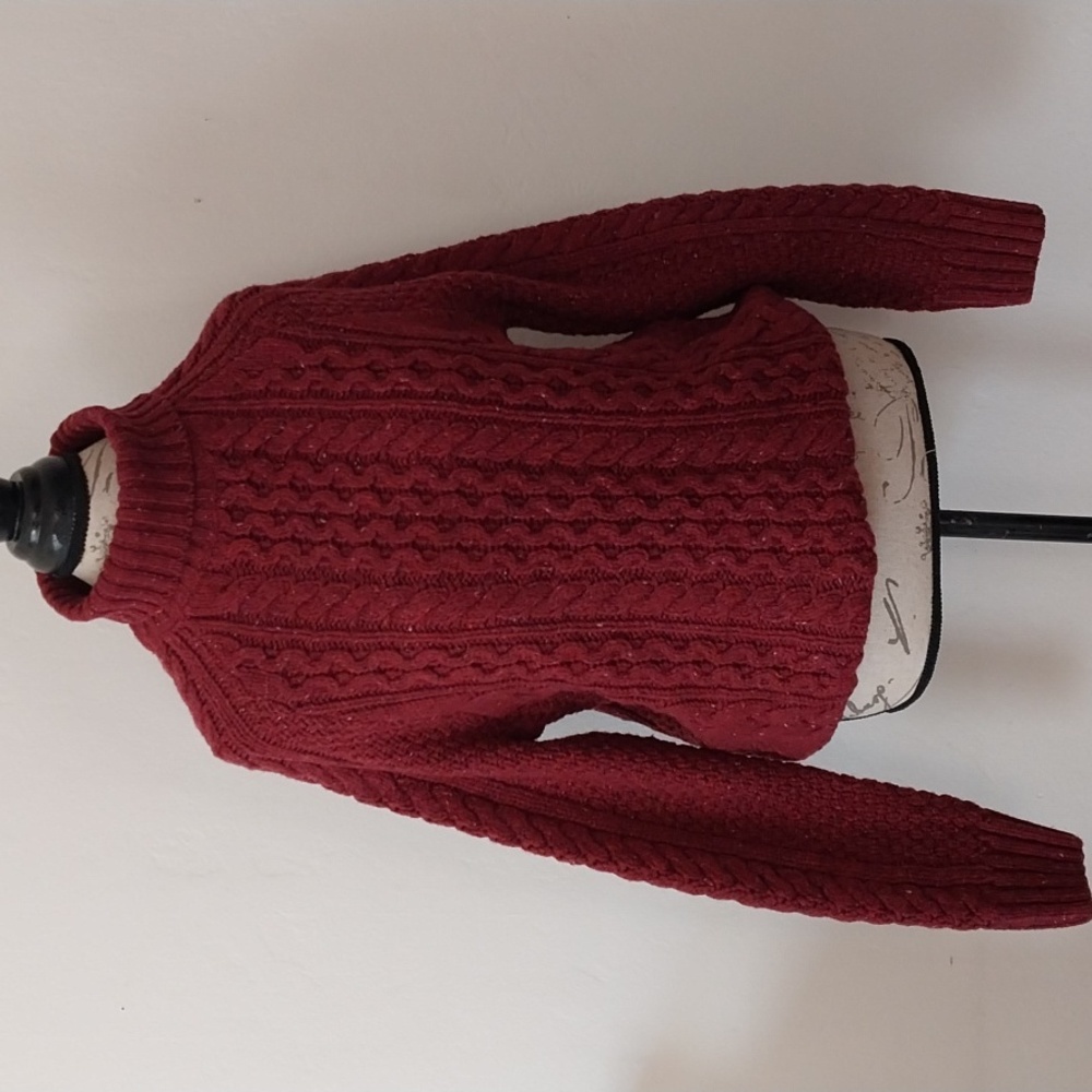 United By Blue Cable Knit Turtleneck Sweater Women's Small NWT